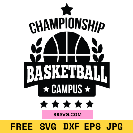 Championship Basketball SVG Design Perfect for Cricut & Silhouette