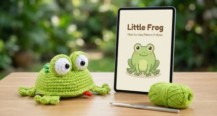 Little Frog Crochet Pattern amigurumi toy