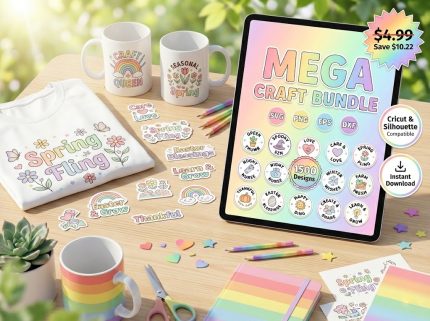 1500+ Mega Craft Bundle SVG for Cricut