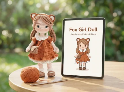 Mia Doll Crochet Pattern amigurumi toy.