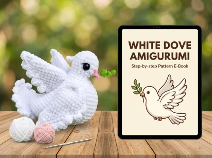 Dove Crochet Pattern amigurumi decor