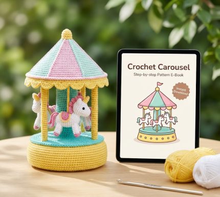 Merry-Go-Round Crochet Pattern amigurumi nursery decor
