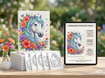 Horse Year Coloring Pages fire element