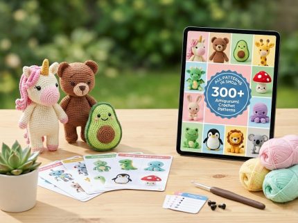 300 Amigurumi PDF Patterns and Crochet Ebook.