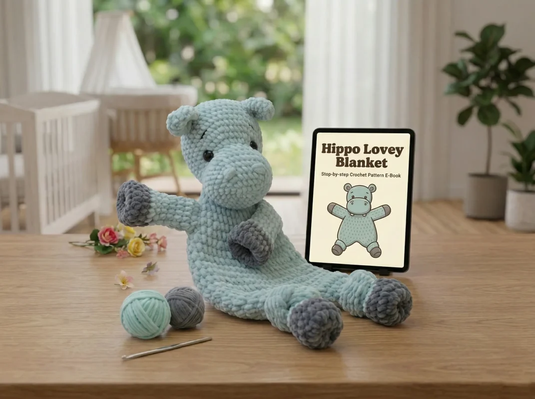 Hippo Lovey Crochet Pattern: Step-by-Step PDF Guide